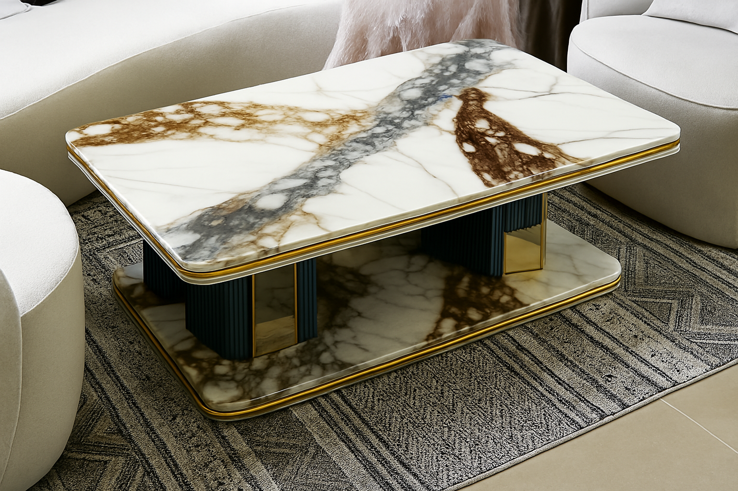 Aurora Stone Center Table