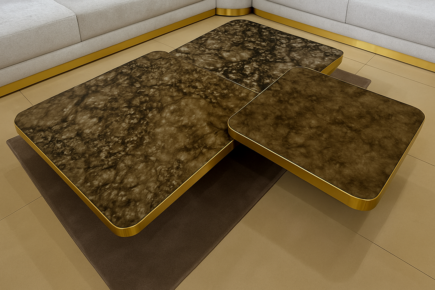 Trivelle Marble Accent Set