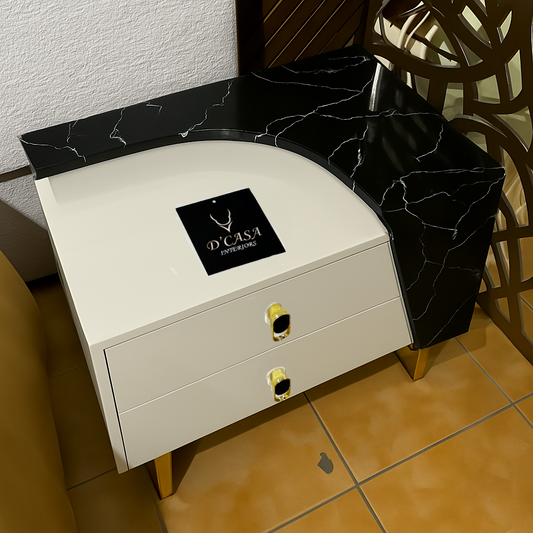 Noir Crest Side Table