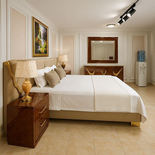 Ivory Luxe Bed