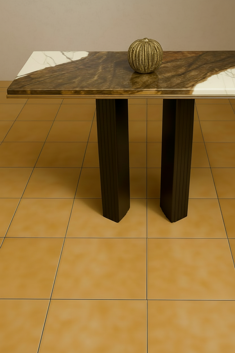 Marble Brown Console