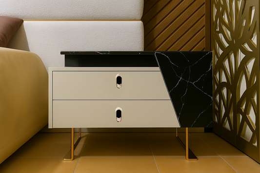 Noir Crest Side Table