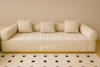 Ivory Fleck Sofa Set
